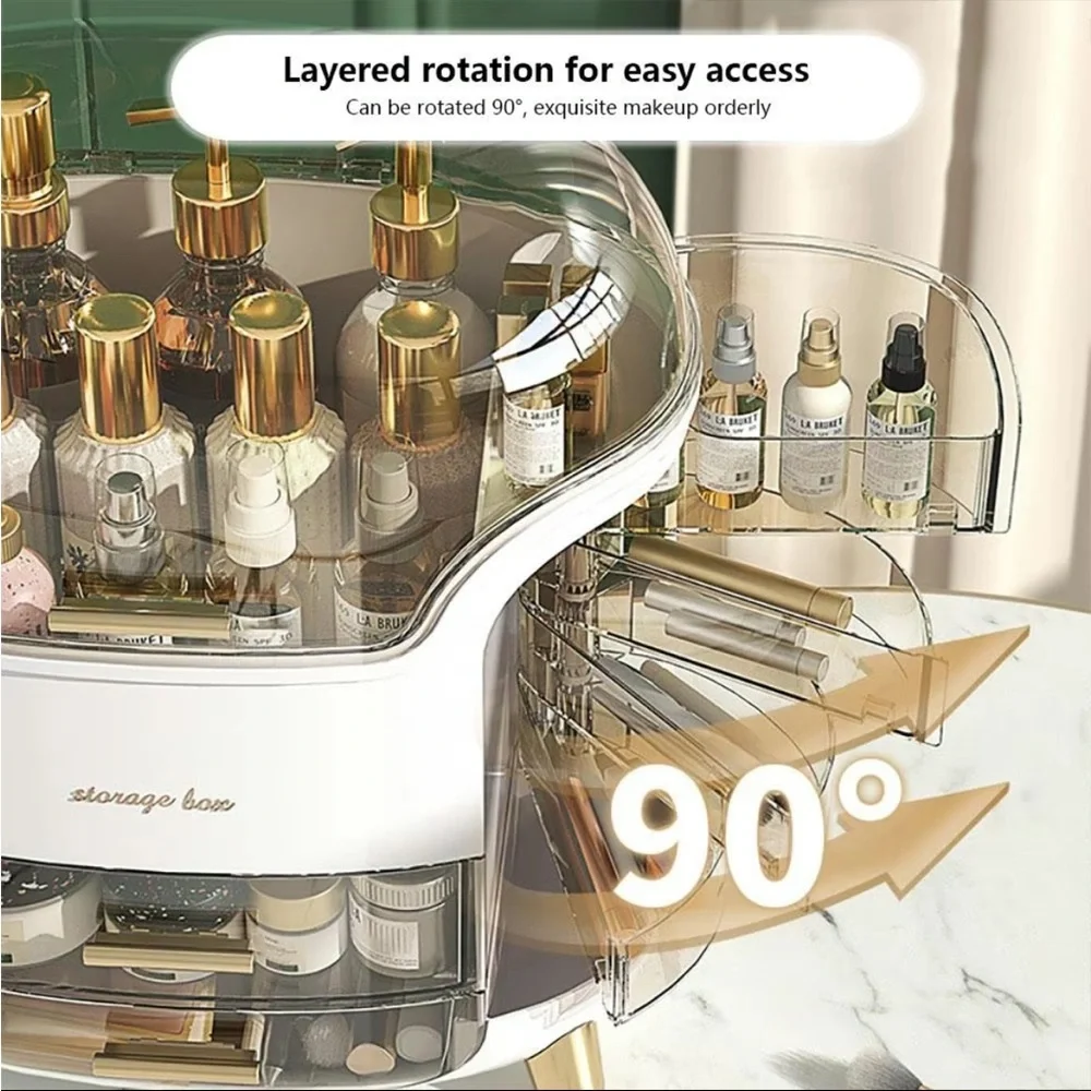 Clear makeup organizer.large capacity cosmetic storage